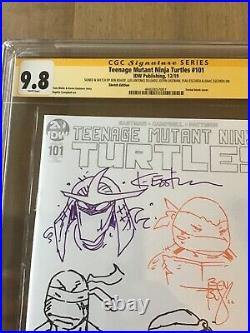 Teenage Mutant Ninja Turtles 101 TMNT, CGC 9.8 with 5 signatures and sketches