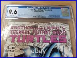 Teenage Mutant Ninja Turtles #10 CGC 9.6 WP (1987, Mirage) 3rd Shredder
