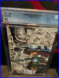 Teenage Mutant Ninja Turtles #10 Cgc 9.8 Wp 1987 Mirage