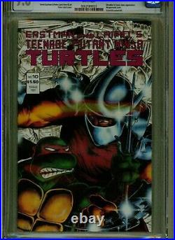 Teenage Mutant Ninja Turtles #10 Cgc 9.8 Wp 1987 Original 2nd Casey Jones Key