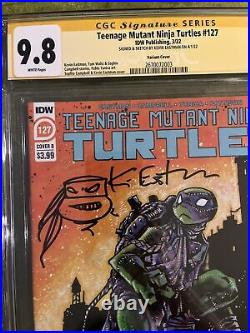 Teenage Mutant Ninja Turtles #127 CGC 9.8 Signed + Remarked by Kevin Eastman