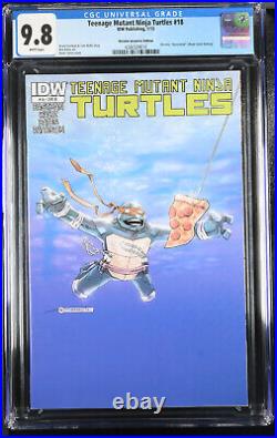 Teenage Mutant Ninja Turtles #18 Ri Nirvana Homage Variant Cgc 9.8 Idw Comics