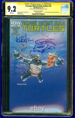 Teenage Mutant Ninja Turtles #18 Ri Nirvana Variant Cgc 9.2 Ss Sketched Eastman