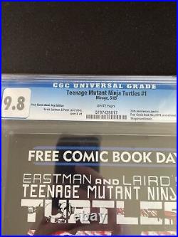 Teenage Mutant Ninja Turtles 1 2009 FCBD free comic book day TMNT Mirage CGC 9.8