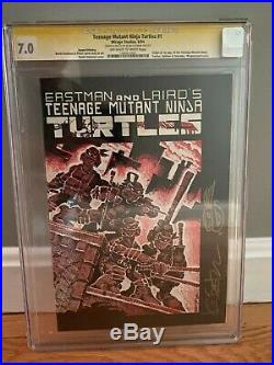 Teenage Mutant Ninja Turtles #1 2nd Print CGC 7.0 TMNT Signed Kevin Eastman