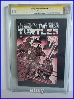 Teenage Mutant Ninja Turtles 1 2nd Print CGC 9.2 Sig Series Eastman Head Sketch