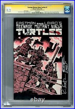 Teenage Mutant Ninja Turtles #1 3rd Print, SS CGC 9.2, Signed and Sketch