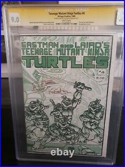 Teenage Mutant Ninja Turtles 1-4 & Raphael 1 CGC Kevin Eastman Signed & Sketched