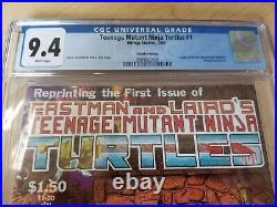 Teenage Mutant Ninja Turtles #1 4th print CGC 9.4 (Mirage) 1st Shredder cover