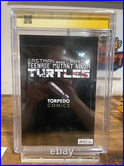 Teenage Mutant Ninja Turtles #1 Arthur Adams B&W CGC 9.8 K. Eastman Signed/Sketch