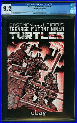 Teenage Mutant Ninja Turtles #1 CGC 9.2 1984 RARE NM Copy! 2nd Print! N6 401 cm