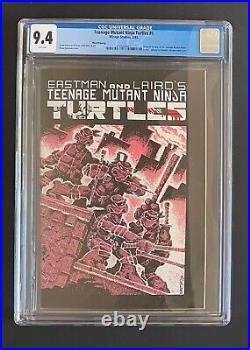 Teenage Mutant Ninja Turtles #1 CGC 9.4 Mirage 1985 Third 3rd Print White Pages