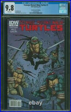 Teenage Mutant Ninja Turtles #1 CGC 9.8 RI A Retailer Incentive Variant IDW TMNT