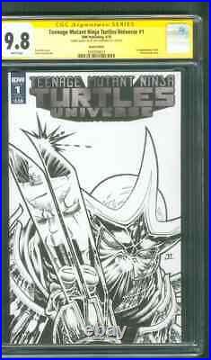 Teenage Mutant Ninja Turtles 1 CGC SS 9.8 Casey Jones v Shredder Hulk 340 Sketch
