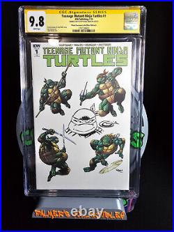 Teenage Mutant Ninja Turtles 1 CGC SS 9.8 Sajad Shah SIGNED AND SKETCHED