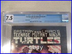 Teenage Mutant Ninja Turtles 1 Cgc 7.5 White Pages! Third Printing