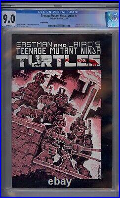 Teenage Mutant Ninja Turtles #1 Cgc 9.0 3rd Printing White Pages