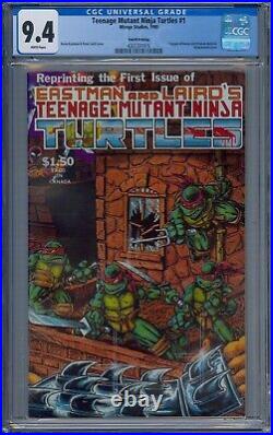 Teenage Mutant Ninja Turtles #1 Cgc 9.4 Fourth 4th Printing White Pages