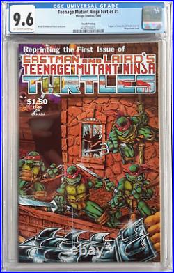 Teenage Mutant Ninja Turtles #1 Cgc 9.6mirage Studios, 1985fourth 4th Print