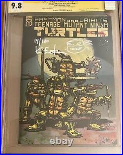 Teenage Mutant Ninja Turtles #1 Chromium Gold Variant CGC SS 9.8 SIGNED Eastman