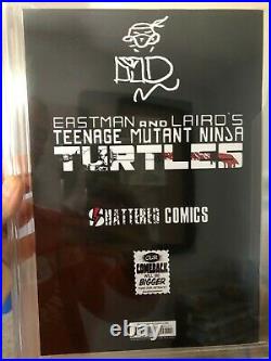 Teenage Mutant Ninja Turtles #1 Shattered Variant CGC 9.4 SS sketch IDW