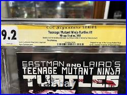 Teenage Mutant Ninja Turtles 1 Signed By Eastman 3rd Print CGC 9.2 NM- White Pgs