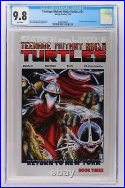 Teenage Mutant Ninja Turtles #21 Mirage 1989 CGC 9.8 Return to New York 3/3