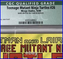 Teenage Mutant Ninja Turtles #26 CGC 9.6 QUALIFIED GRADE