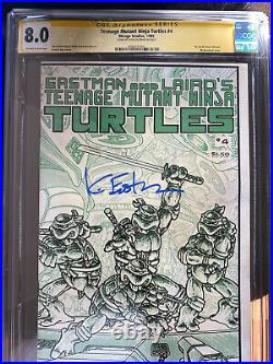 Teenage Mutant Ninja Turtles #2, #3, #4 1st Print, CGC Signed