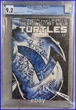 Teenage Mutant Ninja Turtles #2 CGC 9.2 1985 Mirage 2nd Print