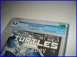 Teenage Mutant Ninja Turtles #2 CGC 9.8 WP TMNT SIGNED EASTMAN & LAIRD 2nd Print