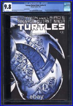 Teenage Mutant Ninja Turtles #2 Cgc 9.8 White Pages // 2nd Print Mirage 1986