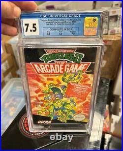 Teenage Mutant Ninja Turtles 2 The Arcade Game CGC 7.5 Nintendo