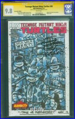 Teenage Mutant Ninja Turtles 38 CGC SS 9.8 Eastman Alamo Cowboy Con Variant 2014