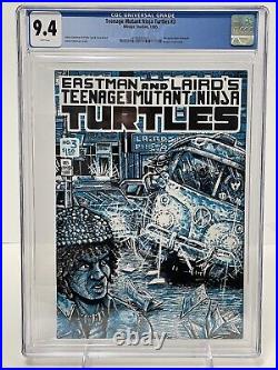 Teenage Mutant Ninja Turtles #3 1st Printing CGC 9.4 WP Mirage Studios 1985