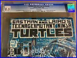 Teenage Mutant Ninja Turtles #3 CGC 8.5 1985 Signed Kevin Eastman