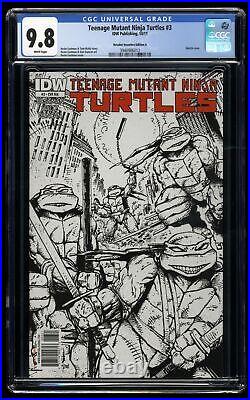 Teenage Mutant Ninja Turtles #3 CGC NM/M 9.8 110 B&W Retailer Variant