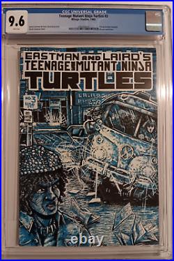 Teenage Mutant Ninja Turtles #3 Cgc 9.6 / 1985 Mirage / 1st Print / White Pages