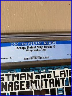 Teenage Mutant Ninja Turtles #3 Kevin Eastman 1985 CGC 9.0 Classic Cover