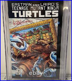 Teenage Mutant Ninja Turtles #3 Second Print NM+ CGC 9.2 NM- Kevin Eastman Sig