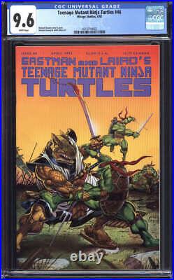 Teenage Mutant Ninja Turtles #46 Cgc 9.6 White Pages // Mirage Studios 1992