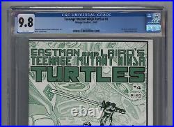 Teenage Mutant Ninja Turtles #4 1st Printing 1985 Mirage Studios White P CGC 9.8