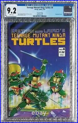 Teenage Mutant Ninja Turtles #4 2nd Second Print Konami Game 1987 CGC 9.2 W