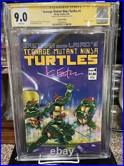 Teenage Mutant Ninja Turtles #4 2nd print CGC 9.0 Signed by Kevin Eastman
