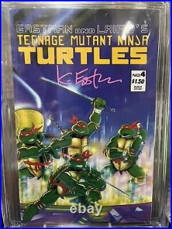 Teenage Mutant Ninja Turtles #4 2nd print CGC 9.0 Signed by Kevin Eastman