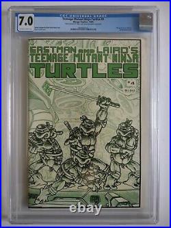Teenage Mutant Ninja Turtles #4 CGC 7.0 Signed by Eastman and Laird