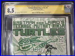 Teenage Mutant Ninja Turtles #4 CGC 8.5 Signed & Sketched Kevin Eastman
