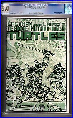 Teenage Mutant Ninja Turtles 4 CGC 9.0 VF/NM Mirage Studios 1985