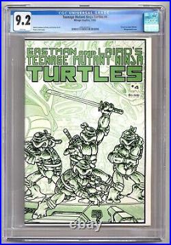 Teenage Mutant Ninja Turtles #4 (CGC 9.2) Wraparound-c 1985 Mirage Studios L456
