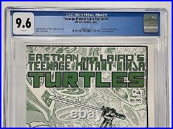 Teenage Mutant Ninja Turtles #4 CGC 9.6 with White Pages 1985 Mirage Studios